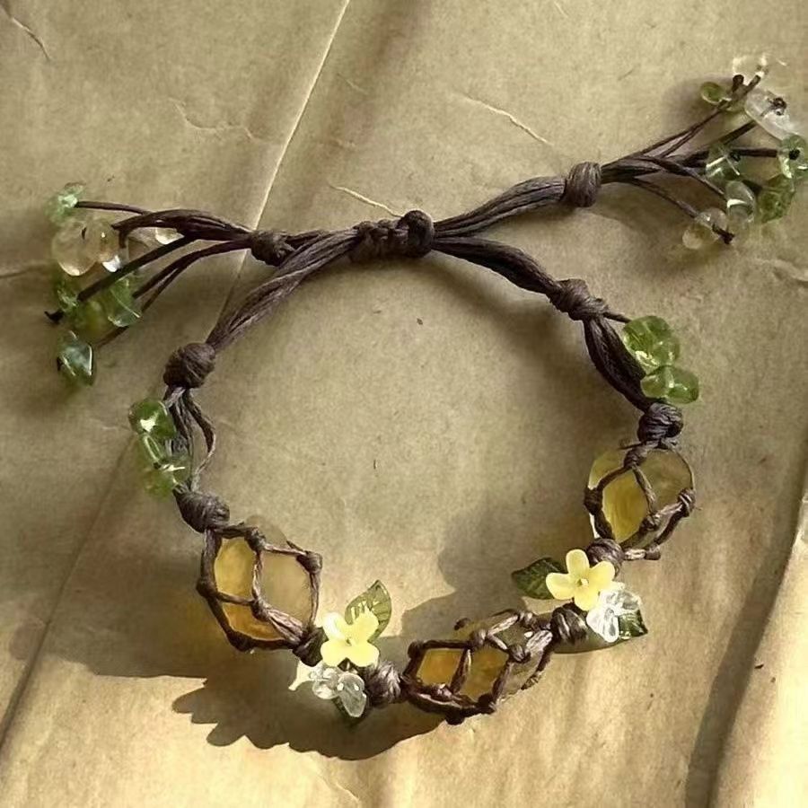 Osmanthus Vitality Crystal Cord Bracelet - Osmanthus Vitality Bracelet