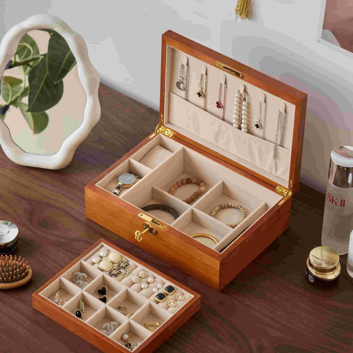 Solid Wood Jewelry Box
