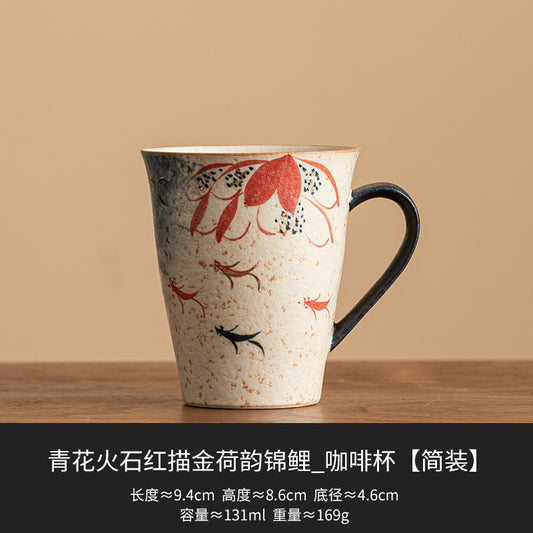 Blue-and-White Gilded Lotus Coffee Cup - Standard Package
