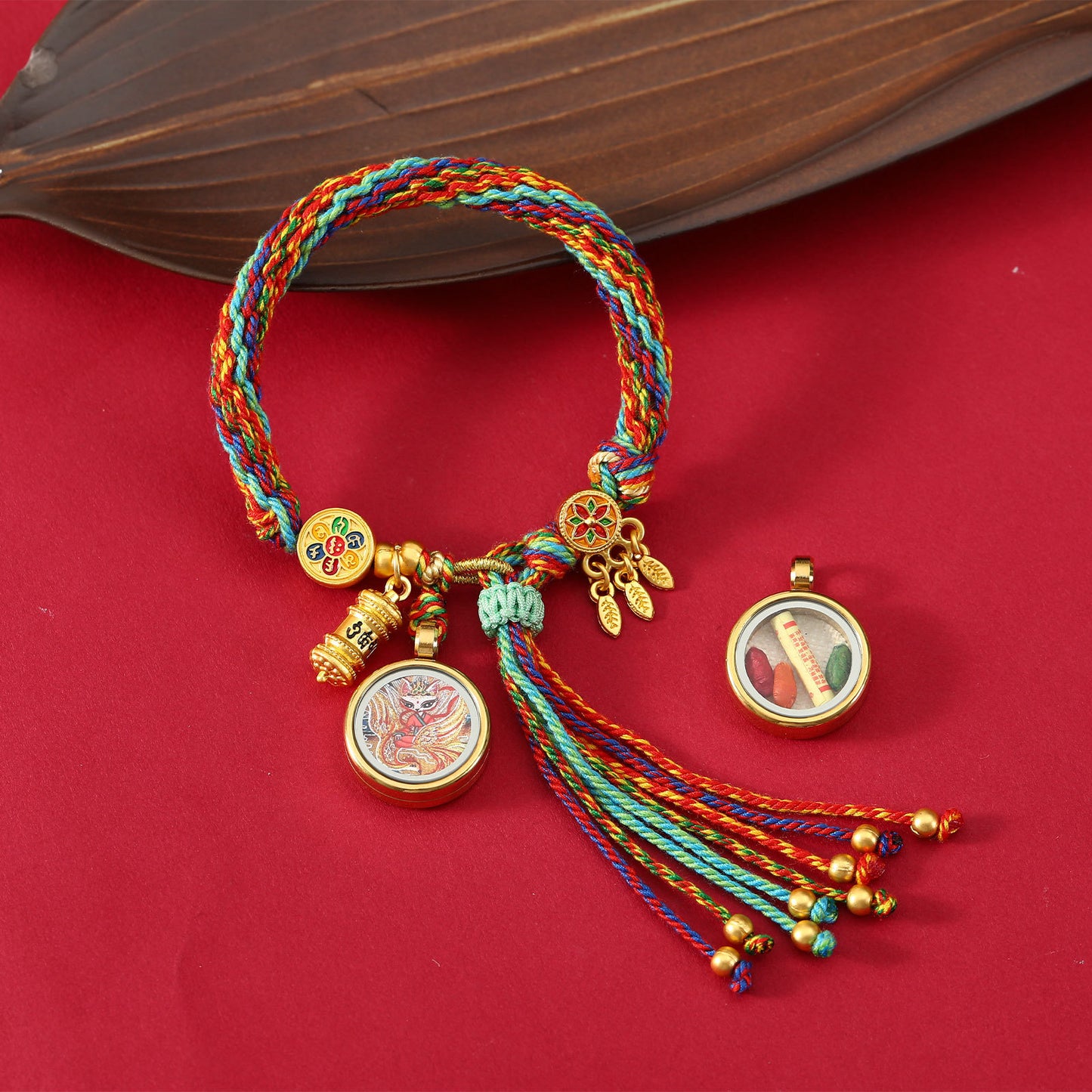 Thangka Gau Box Bracelet - Fox Fairy · Design 04