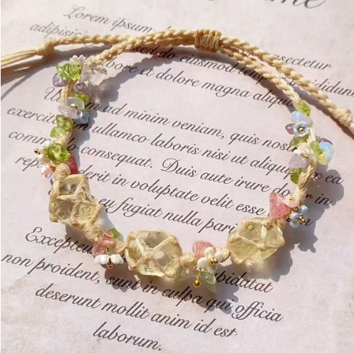Monet Garden Woven Bracelet - The Meaning of Yellow Flowers