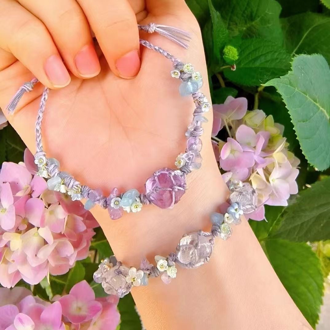 Monet Garden Woven Bracelet - Endless Purple Summer · Single