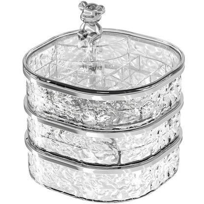 Water-Ripple Rotating Jewelry Box - Clear