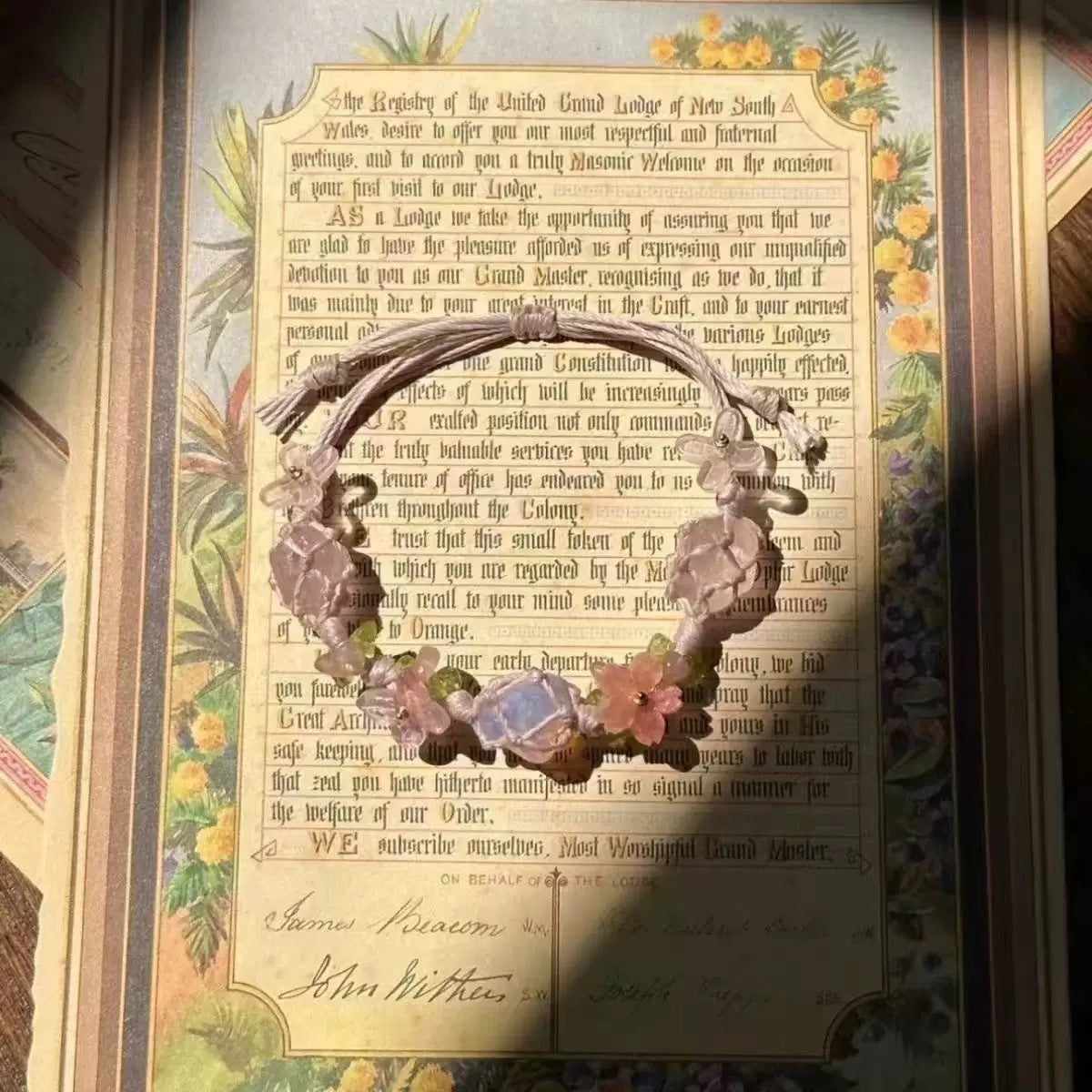 Monet Garden Woven Bracelet - Seeking Spring