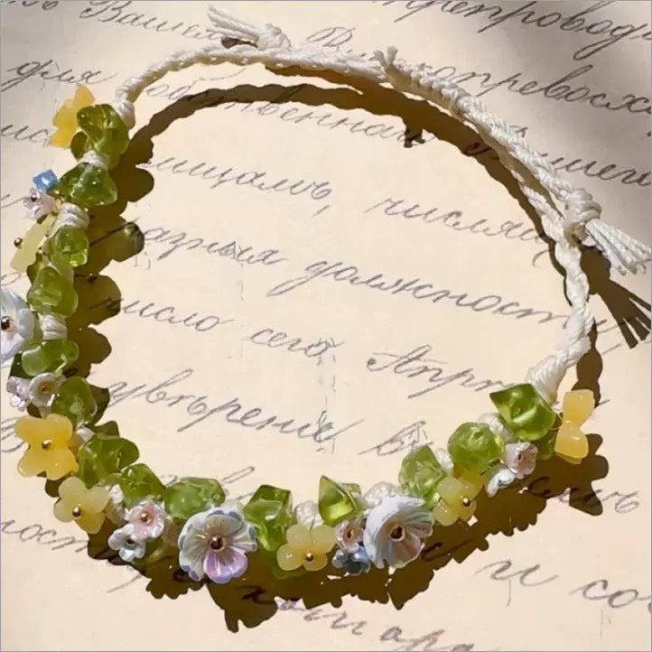 Monet Garden Woven Bracelet - Spring Scenery