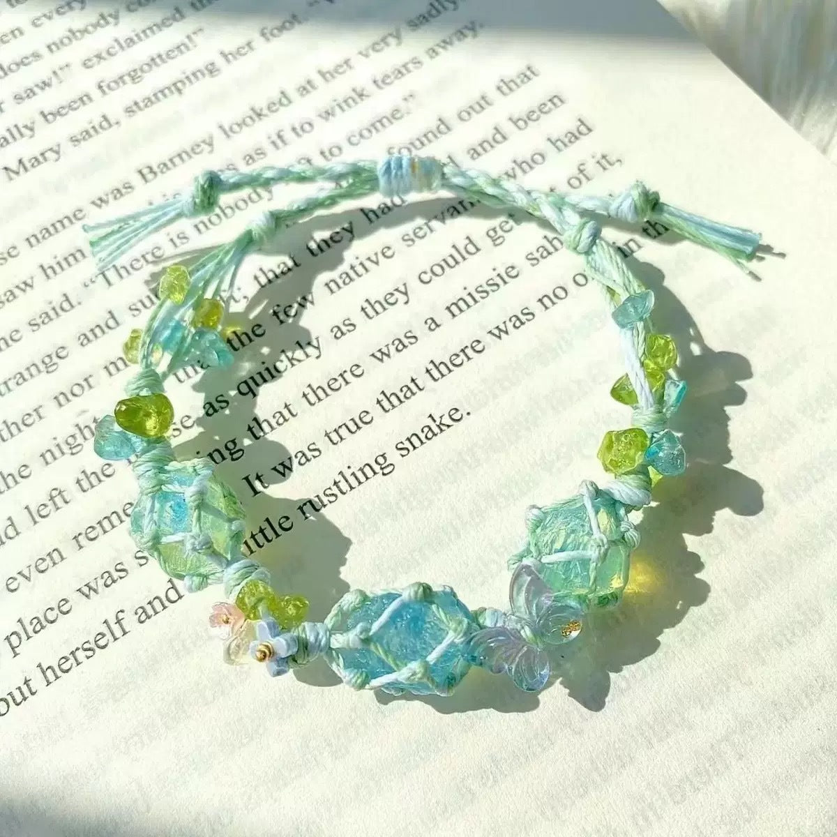 Monet Garden Woven Bracelet - Enjoying the Summer