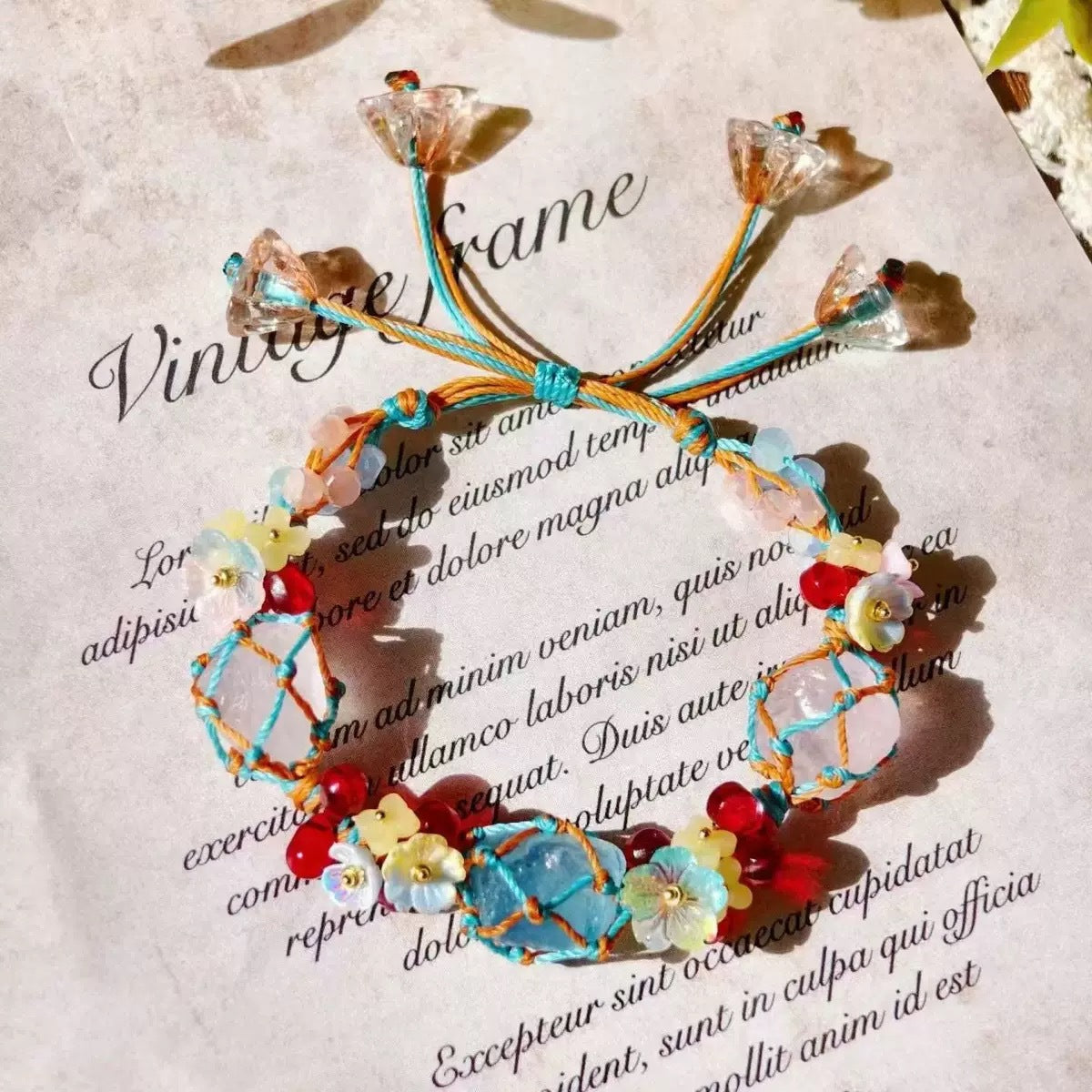 Monet Garden Woven Bracelet - The Charm of Dunhuang