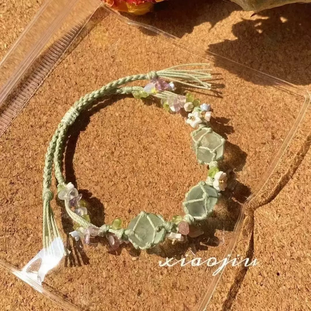 Monet Garden Woven Bracelet - The Language of Flowers