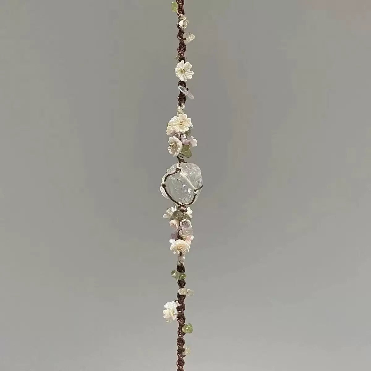 Monet Garden Woven Bracelet - Cherry Blossom