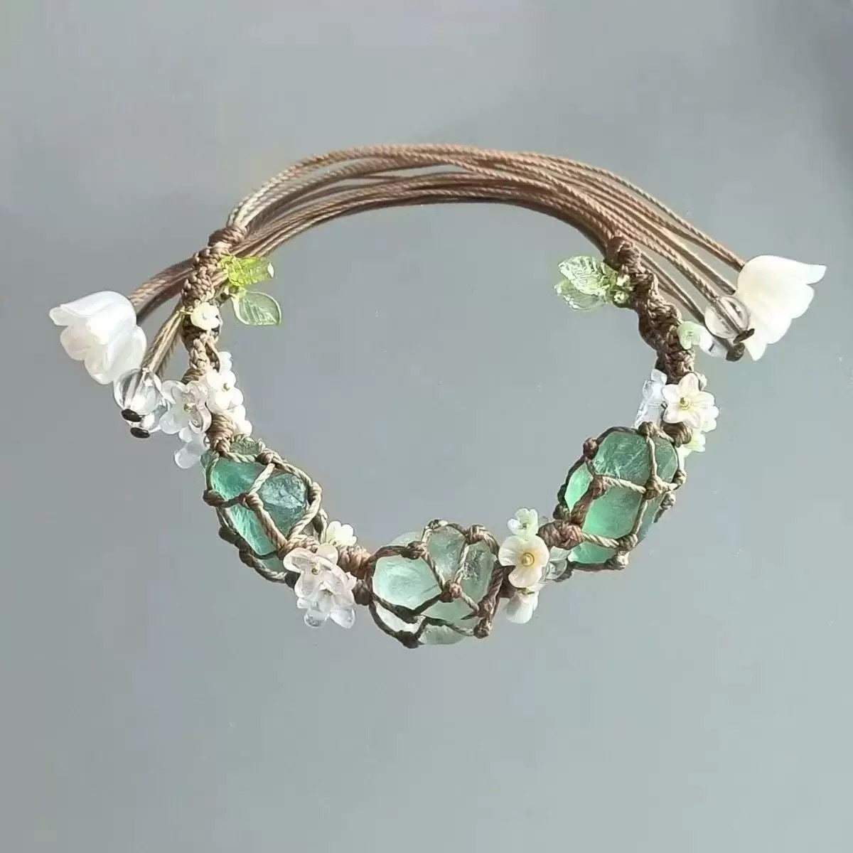 Monet Garden Woven Bracelet - Silent Mountain