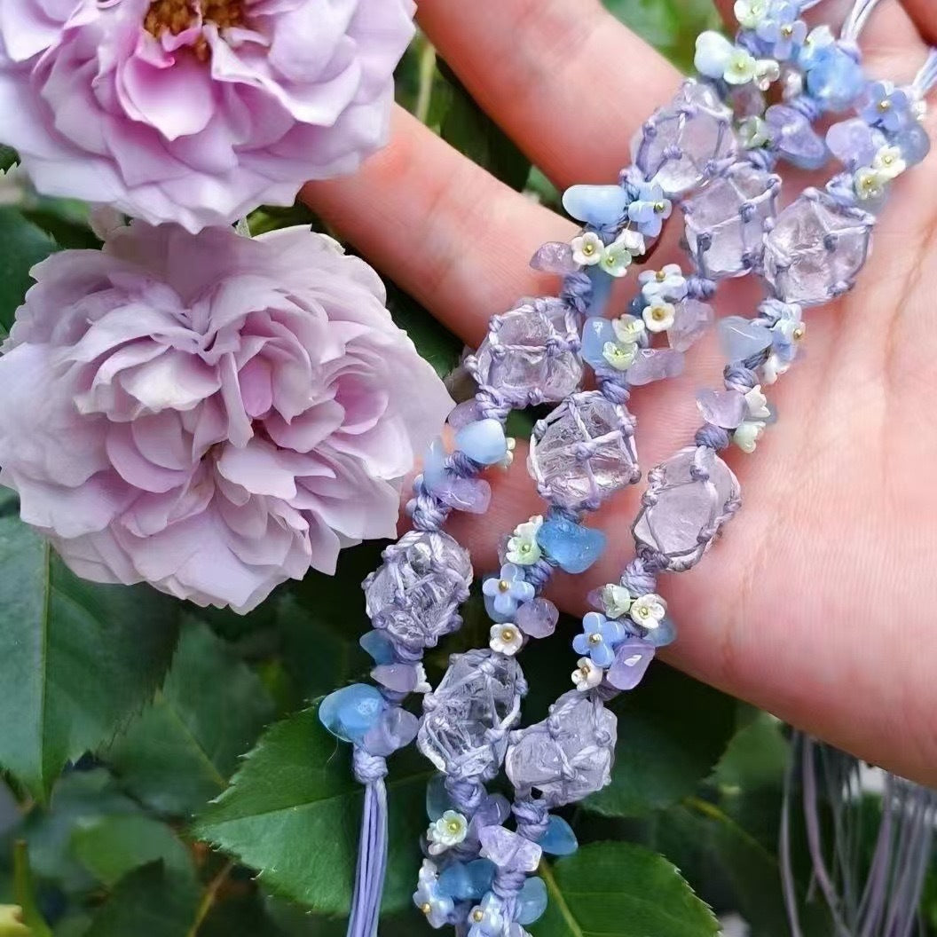 Monet Garden Woven Bracelet - Endless Purple Summer
