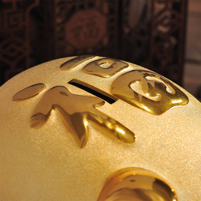 Gold Ceramic Piggy Bank