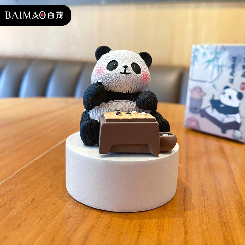 Panda Scholar Desktop Ornament - Panda Design 02