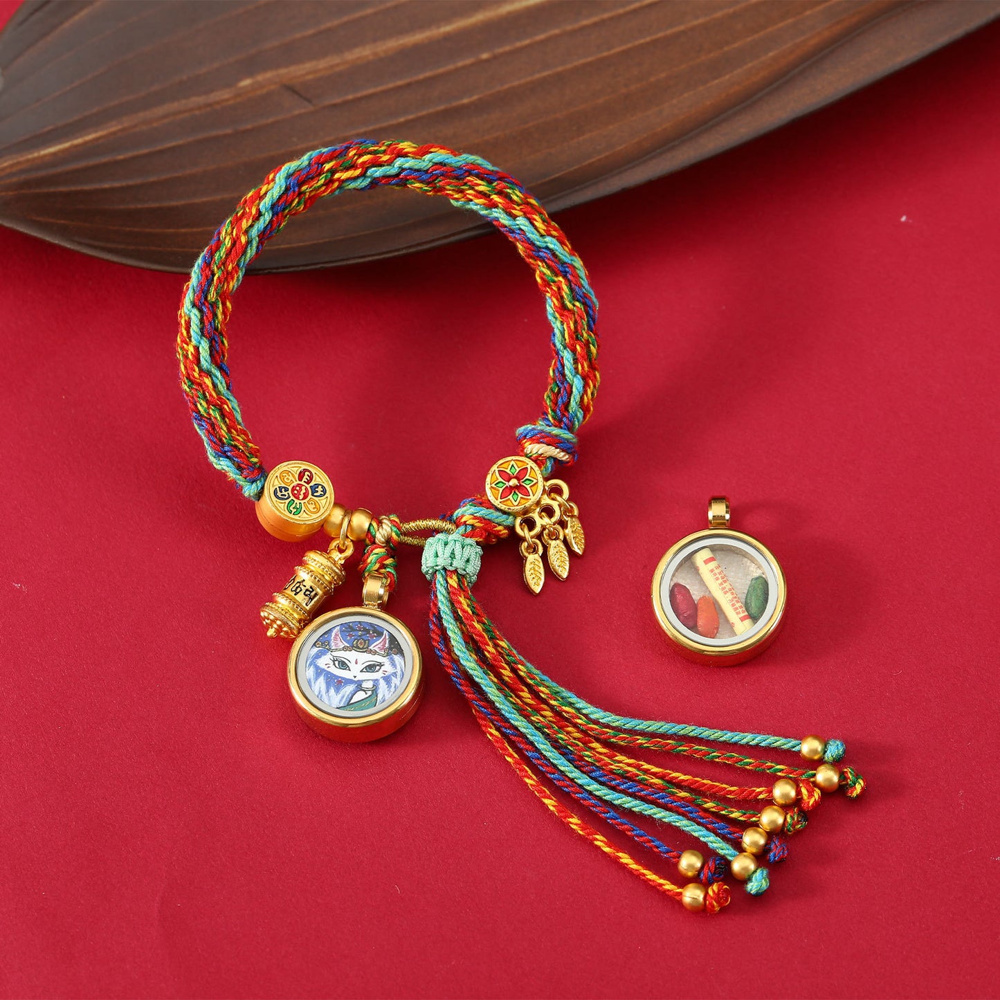 Thangka Gau Box Bracelet - Fox Fairy · Design 05