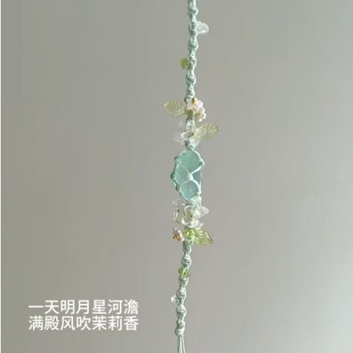 Monet Garden Woven Bracelet - Jasmine Flower
