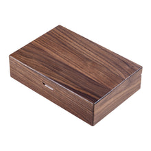 Walnut Solid Wood Jewelry Box - Black