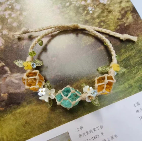 Monet Garden Woven Bracelet - Sea Salt Orange Flavor