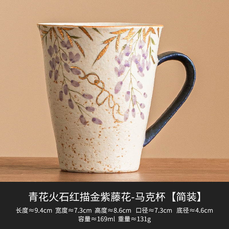 Blue-and-White Gilded Wisteria Tea Cup Collection - Gilded Wisteria Piece 06 · Standard Package