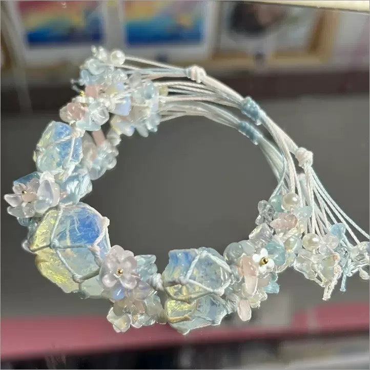 Monet Garden Woven Bracelet - Garland Opal