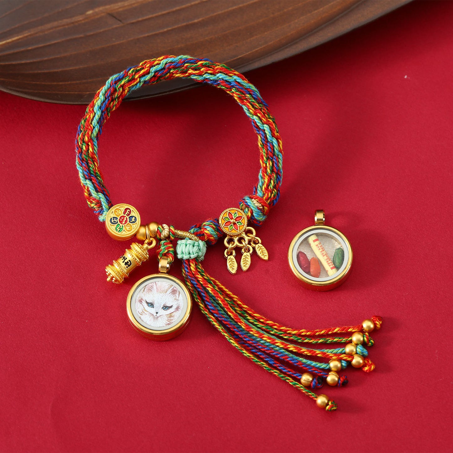 Thangka Gau Box Bracelet - Fox Fairy · Design 02