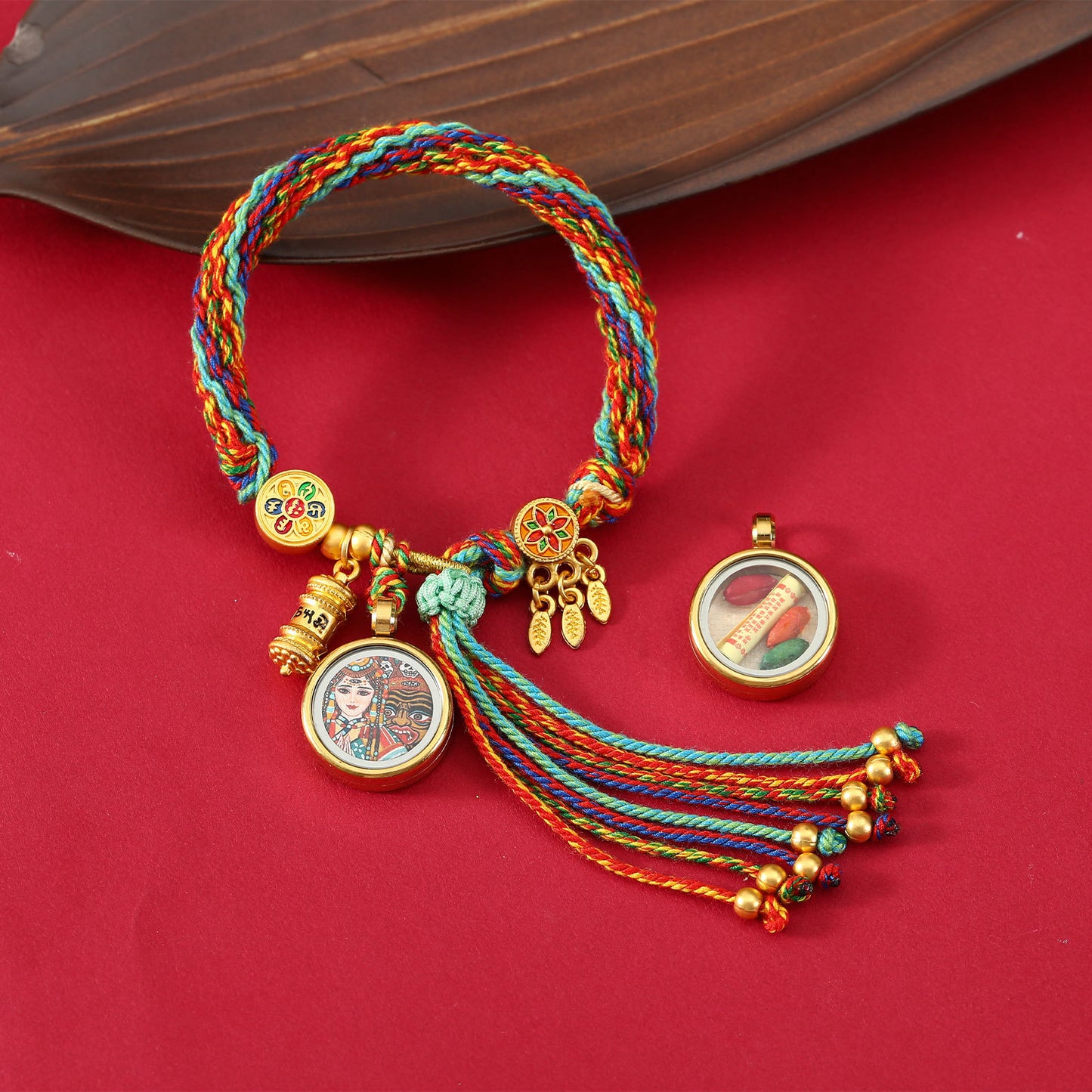 Thangka Gau Box Bracelet - Past and Present Lives · Design 01