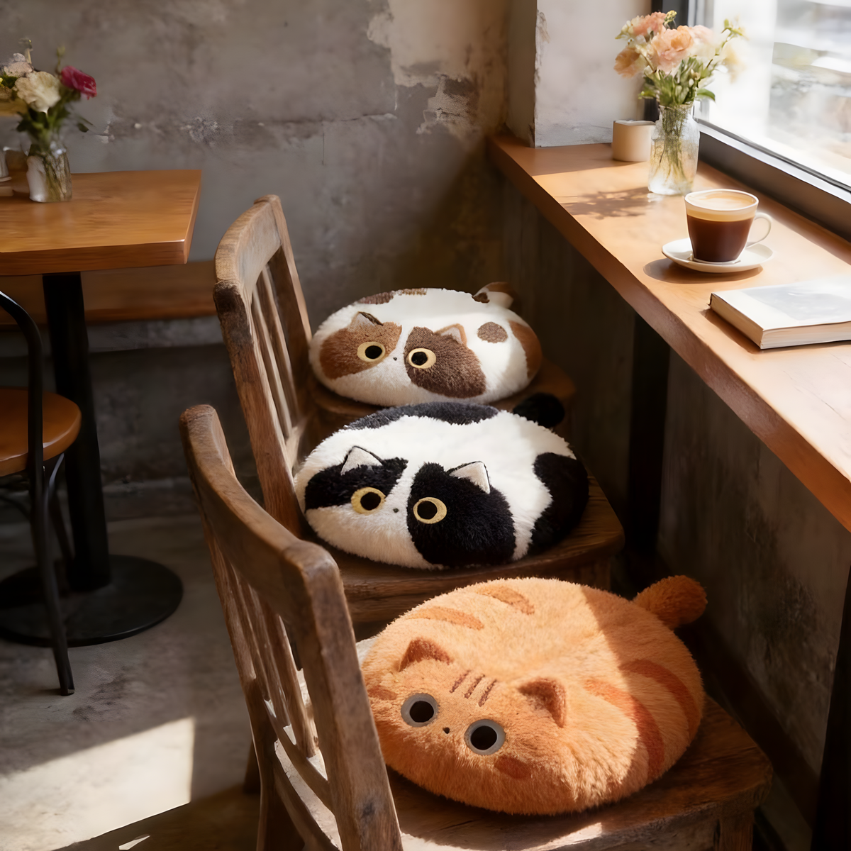 Pet -Cute cat-shaped cushion
