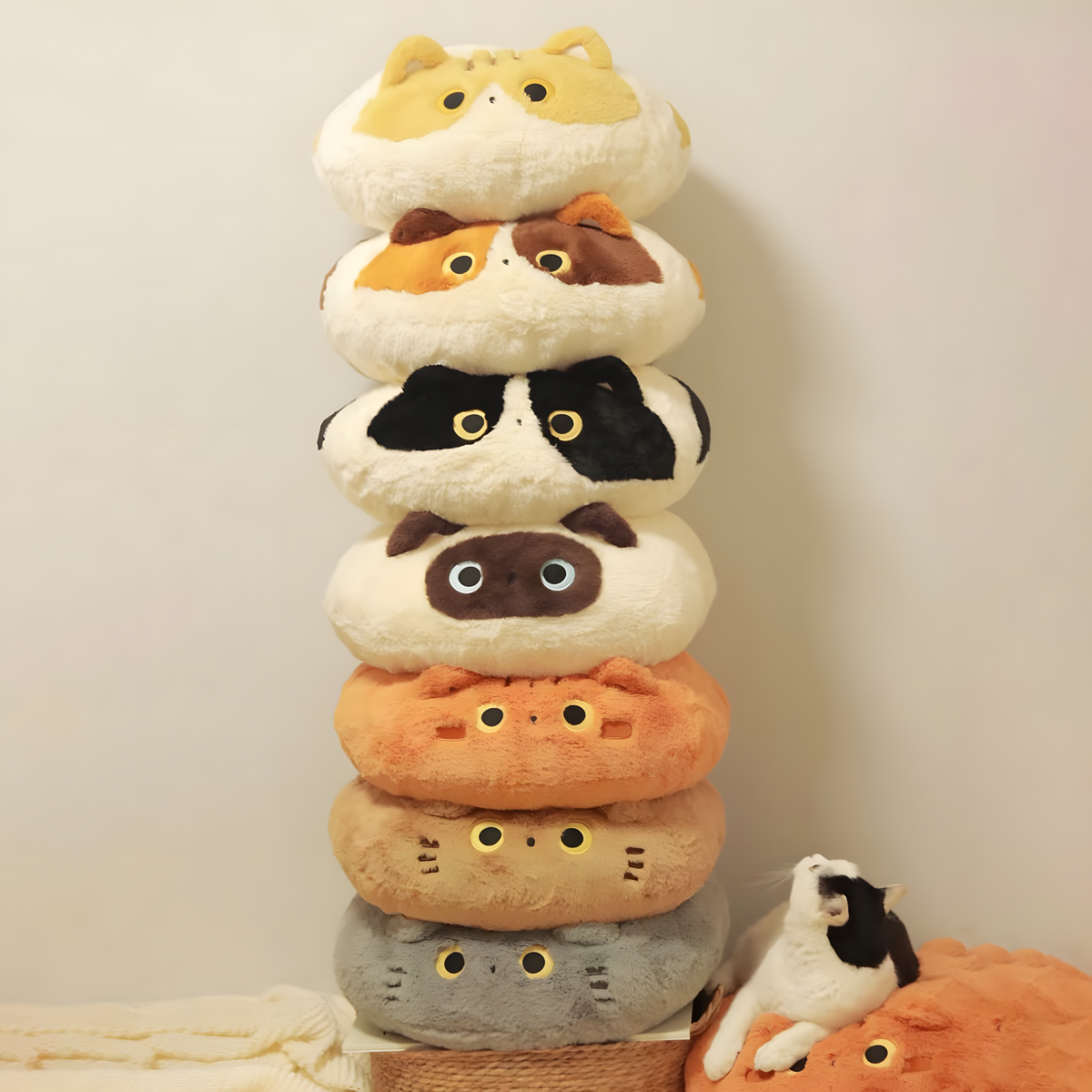 Pet -Cute cat-shaped cushion