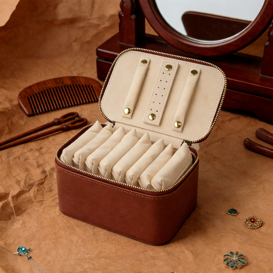 High-end and portable for travel8Set of packaging bags, jewelry storage box, jewelry case(改)