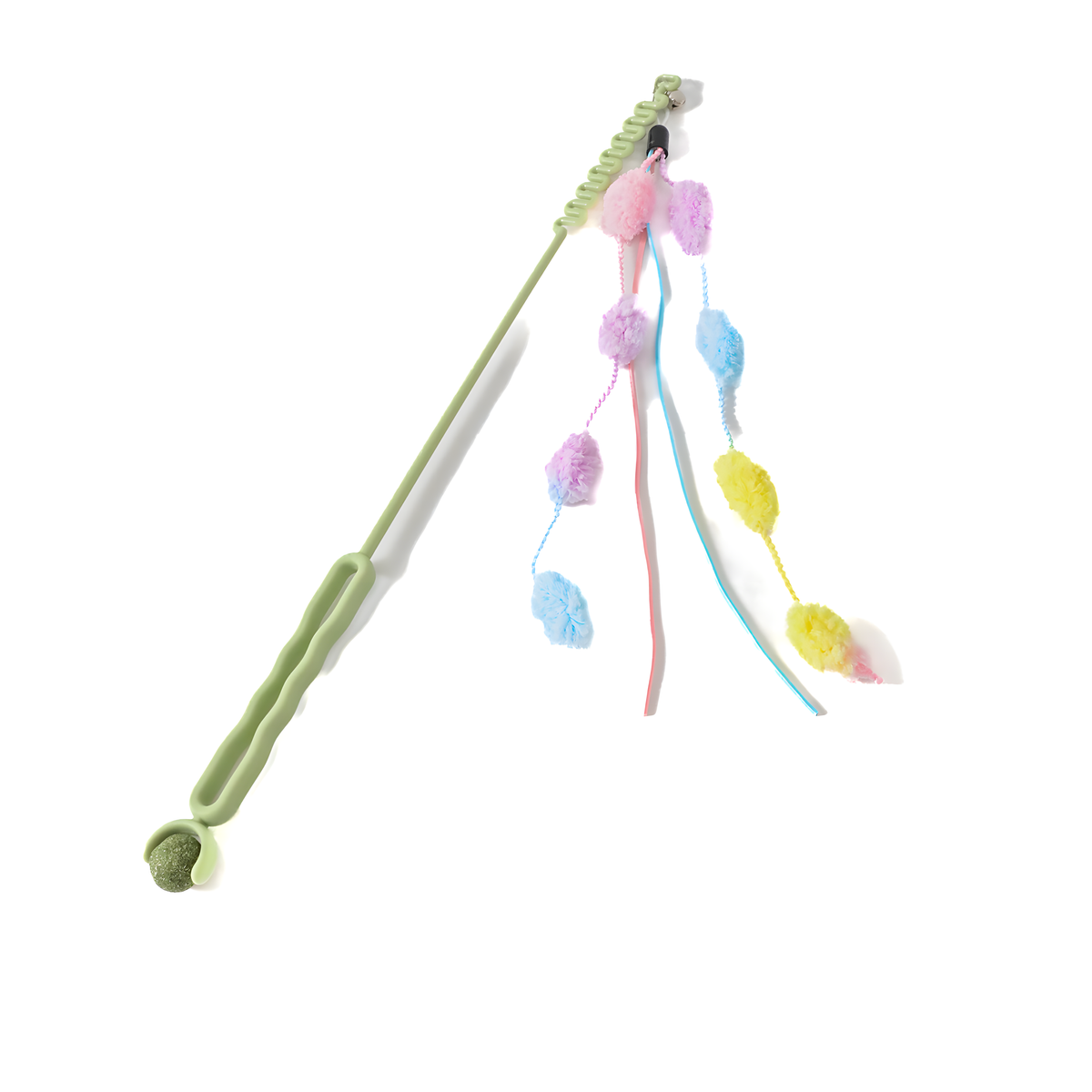 Pet supplies-Feather Tassel Long Rod Cat Teaser Wand