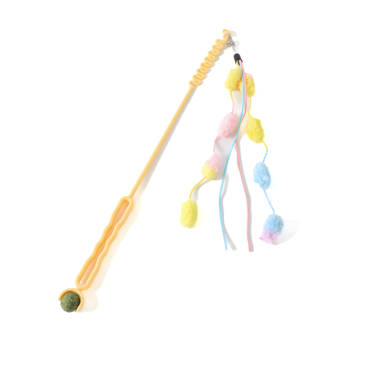 Pet supplies-Feather Tassel Long Rod Cat Teaser Wand