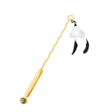 Pet supplies-Feather Tassel Long Rod Cat Teaser Wand