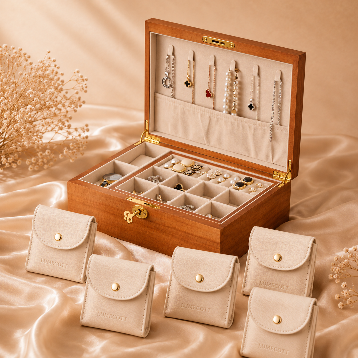 Solid Wood Jewelry Box
