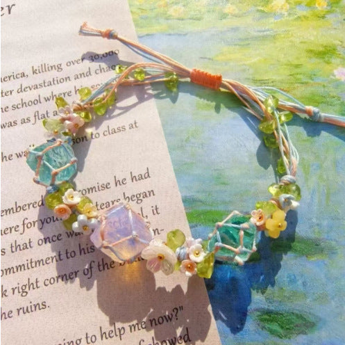 Monet Garden Woven Bracelet - Flower Sea