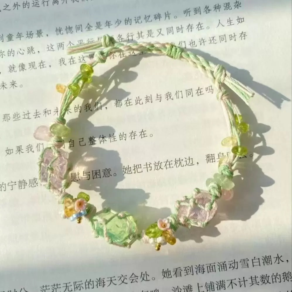 Monet Garden Woven Bracelet - Radiant Spring