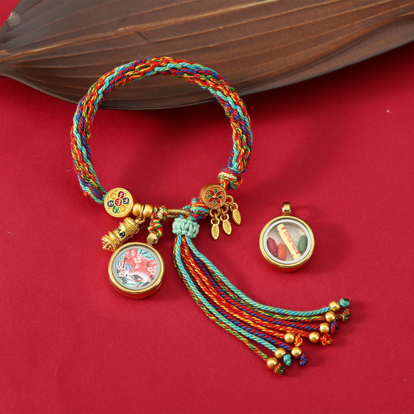 Thangka Gau Box Bracelet - Fox Fairy · Design 10