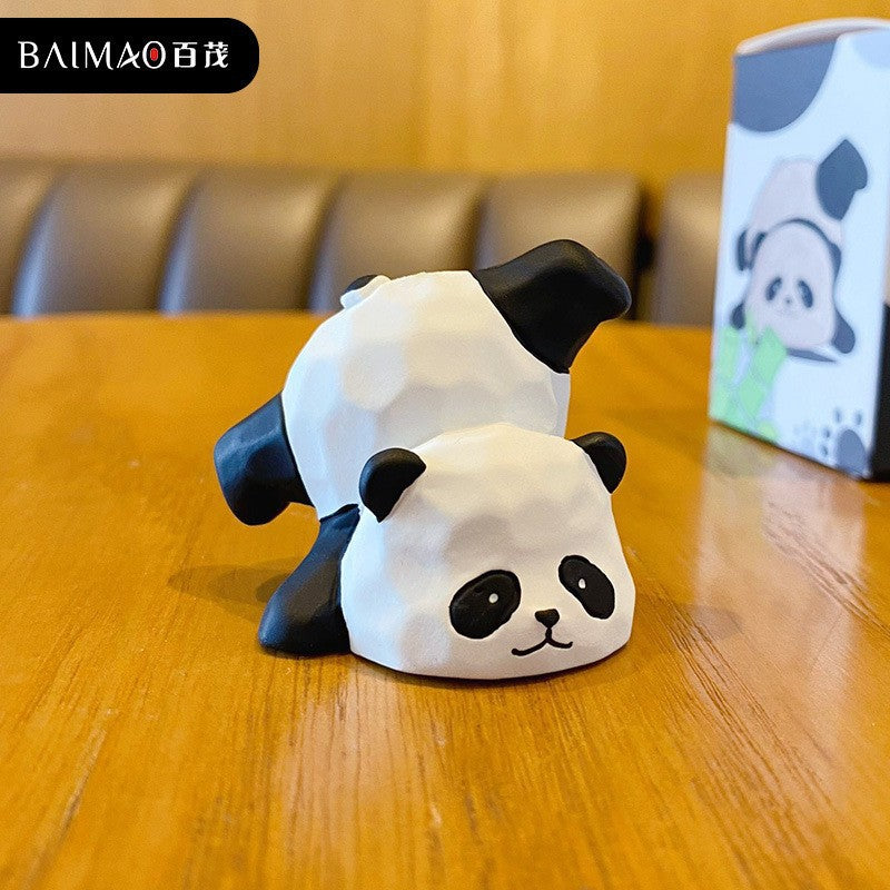 Panda Scholar Desktop Ornament - Panda Design 06