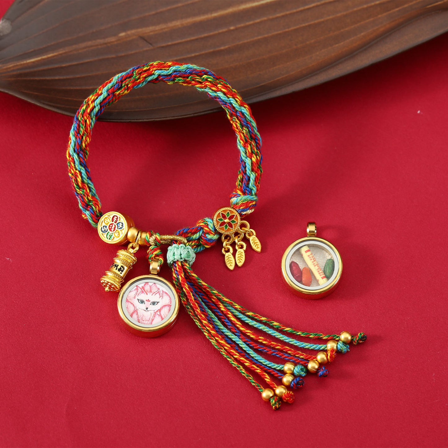 Thangka Gau Box Bracelet - Fox Fairy · Design 08
