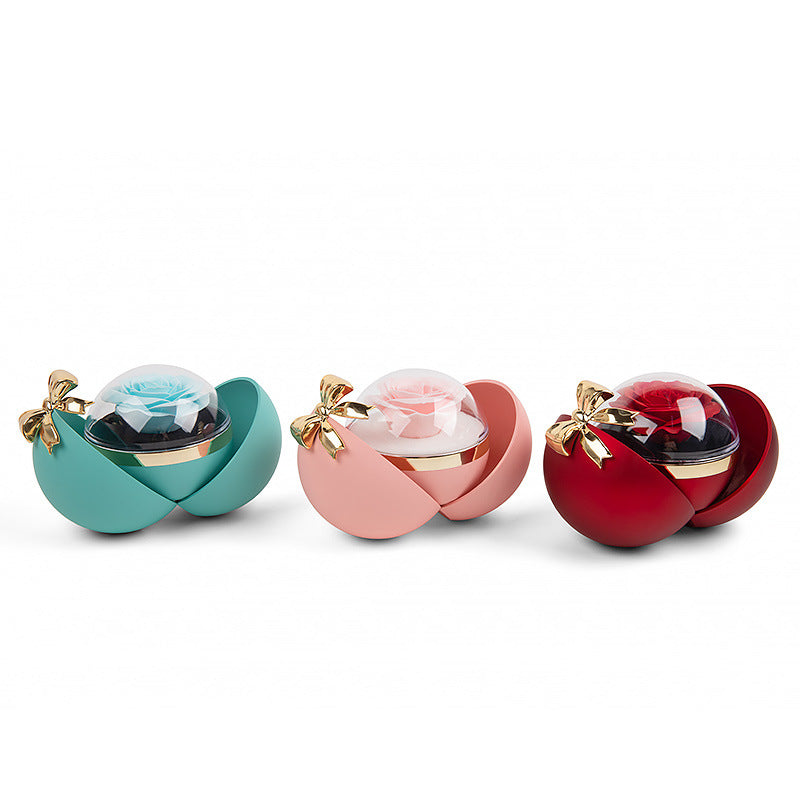 Bow Ring Gift Box - Red Bow Ring Box