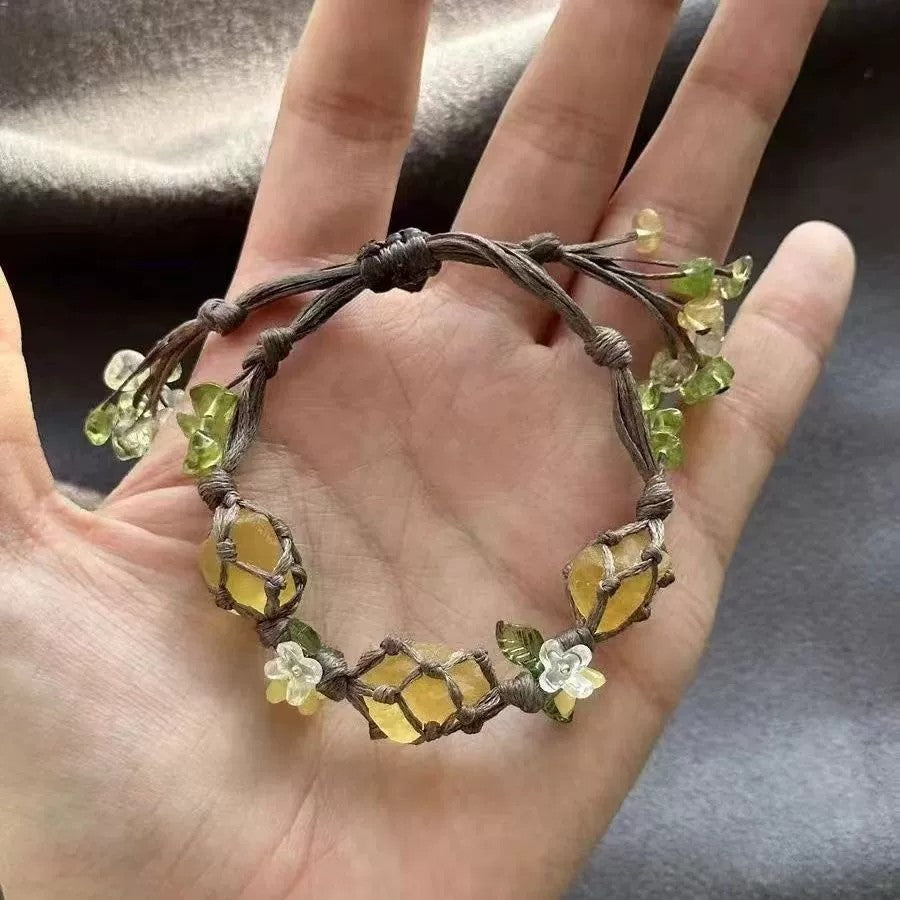 Monet Garden Woven Bracelet - Osmanthus Tree and Vitality