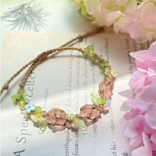 Monet Garden Woven Bracelet - Forest Elf