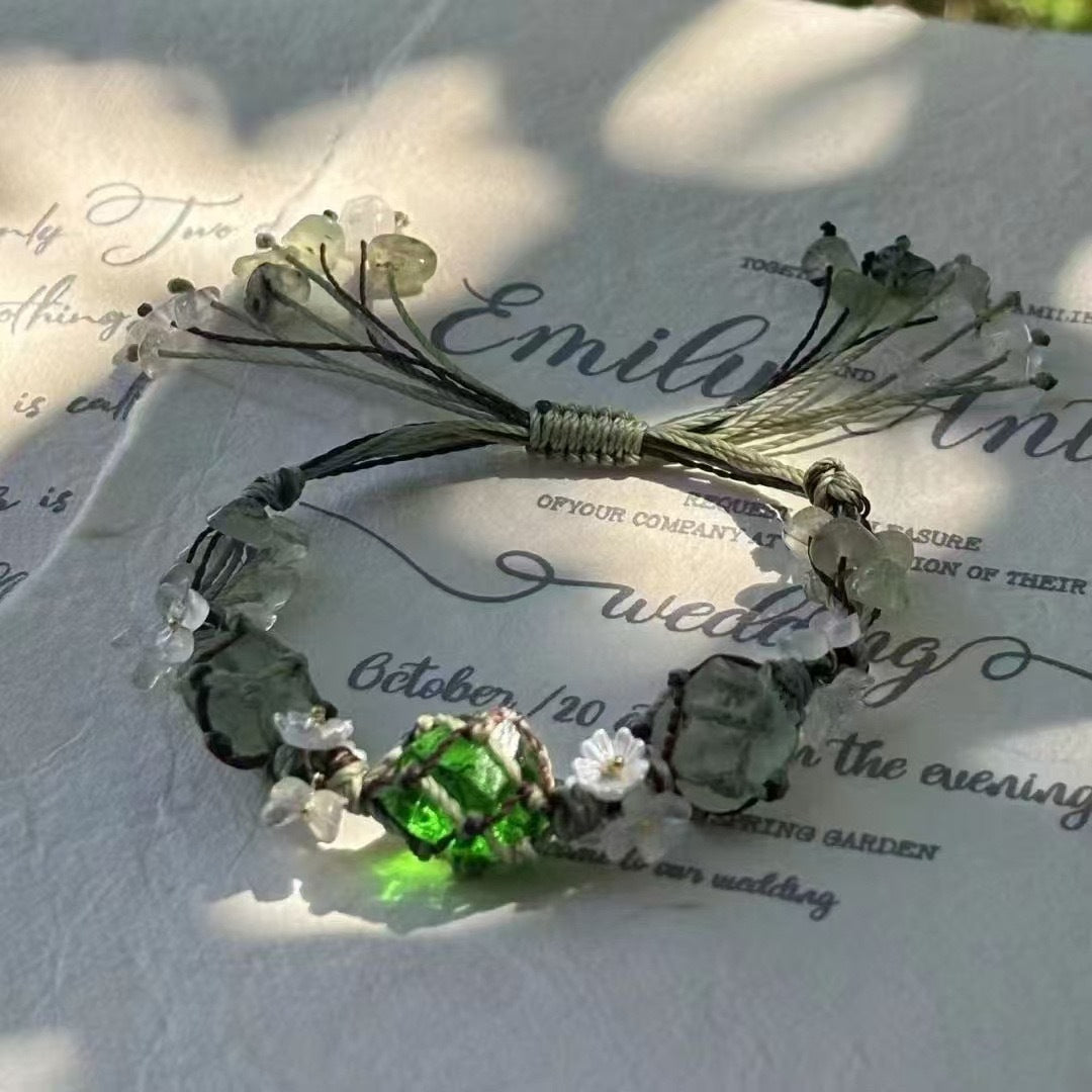 Monet Garden Woven Bracelet - Quiet Forest
