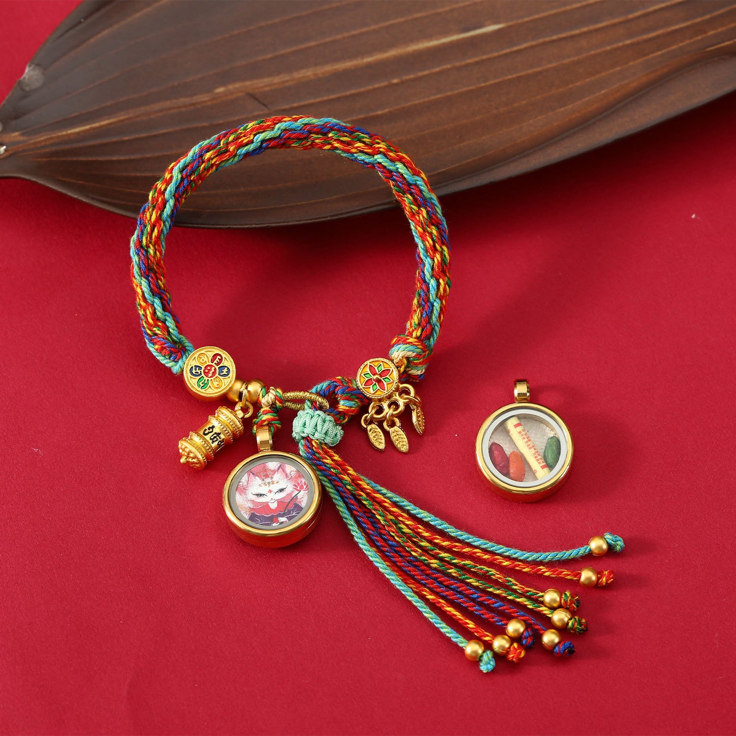 Thangka Gau Box Bracelet - Fox Fairy · Design 11