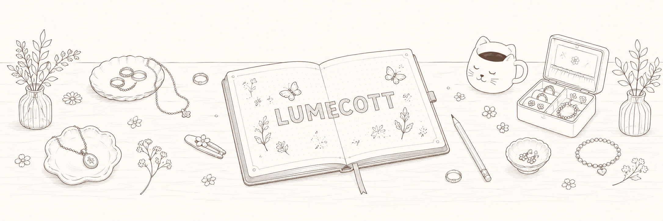 LUMECOTT illustrated footer