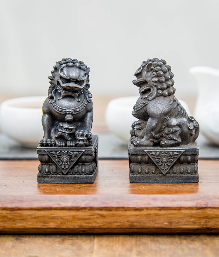 Tea Table Guardian Stone Lion - 8.5 cm - Lion - Classic Stone