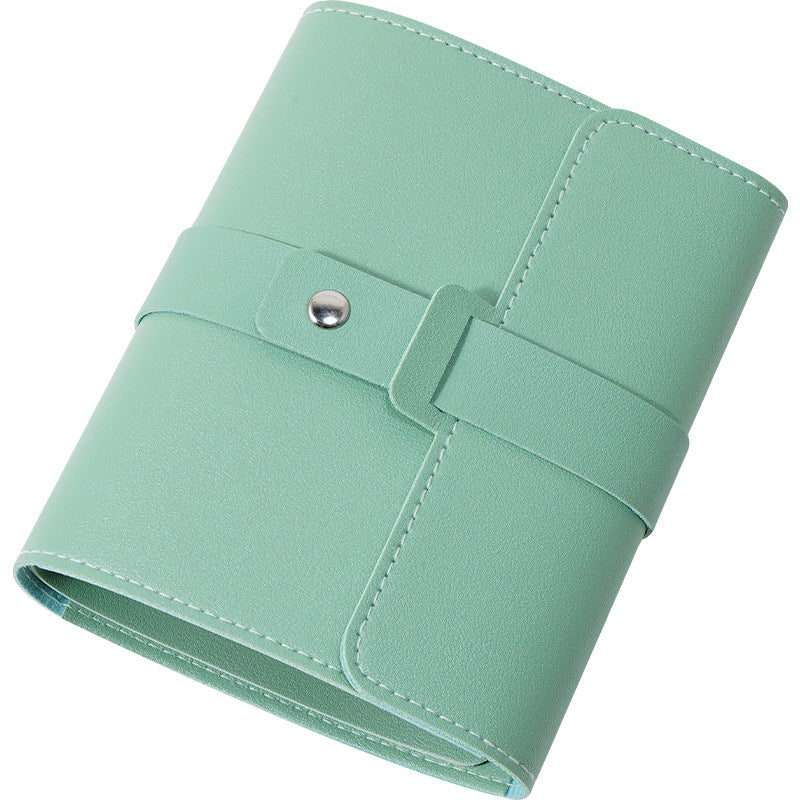 Travel Jewelry Organizer Book - Green