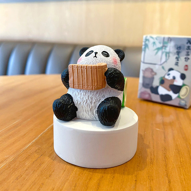 Panda Scholar Desktop Ornament - Panda Design 01