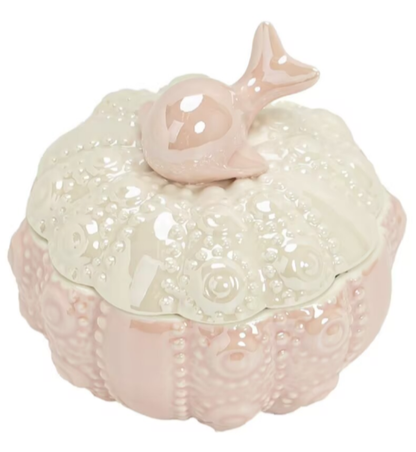 Ceramic Dolphin Jewelry Box - Ceramic Dolphin Jewelry Box - Ocean Style Storage Box - Tea Box