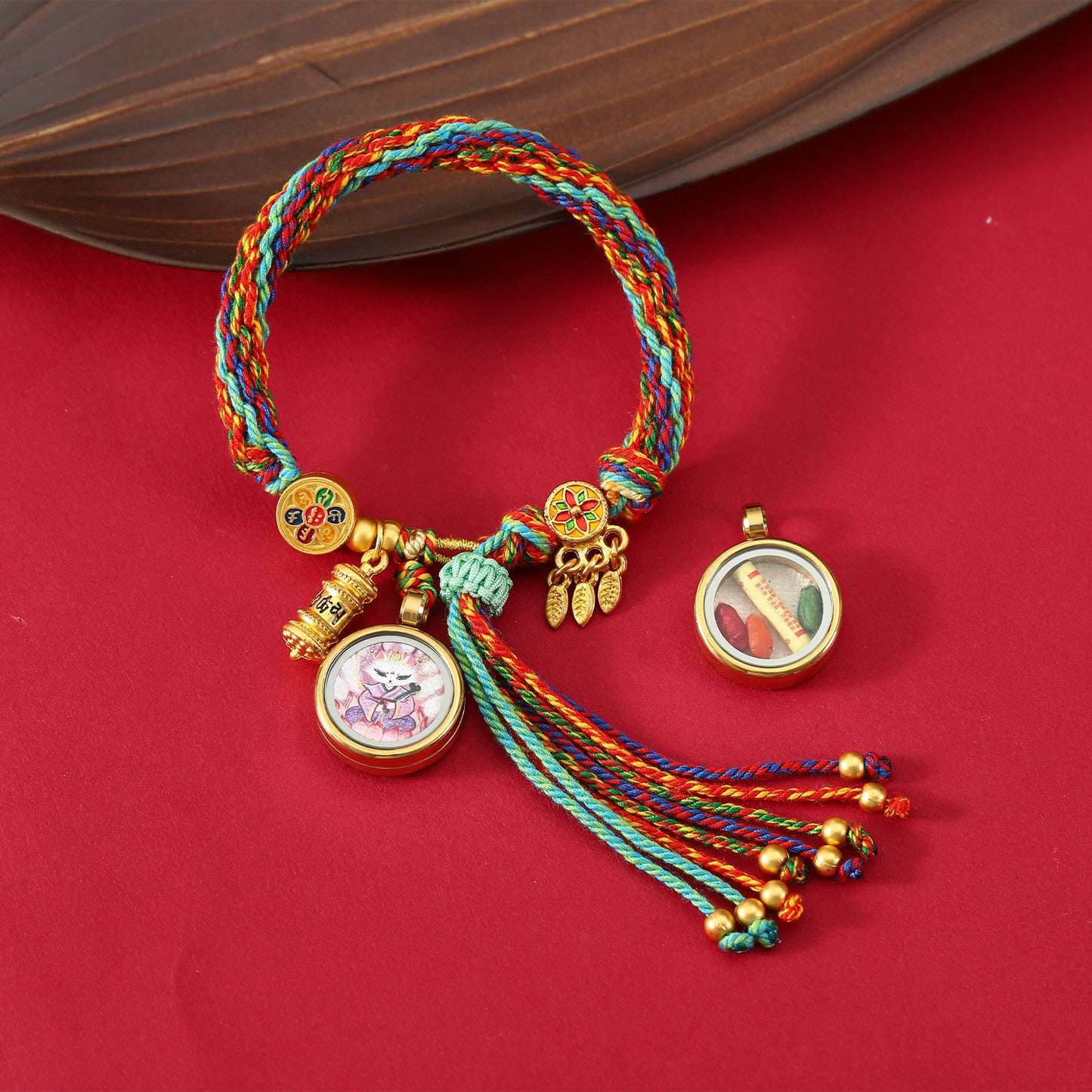 Thangka Gau Box Bracelet - Fox Fairy · Design 09
