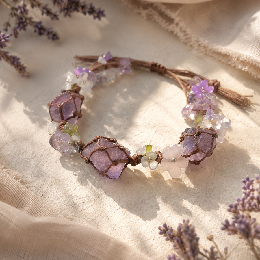 Lavender Stone Bracelet